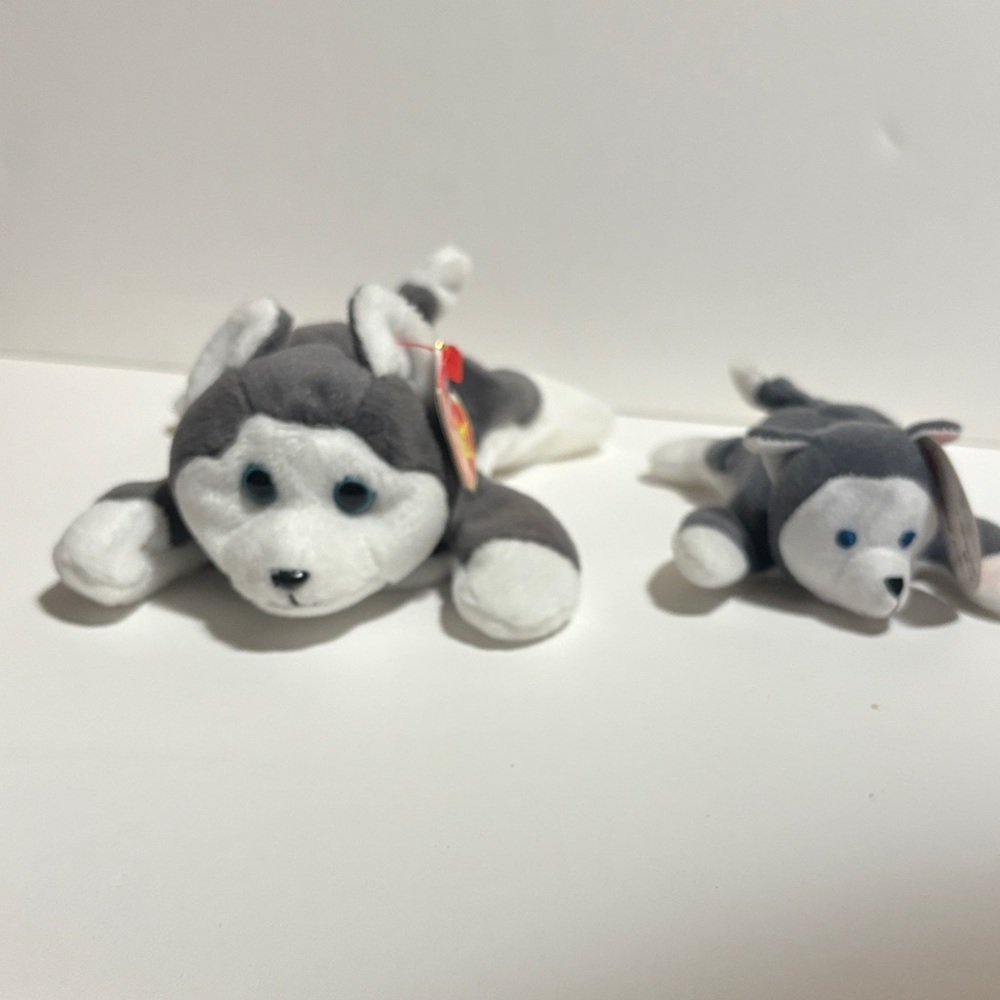 “Nanook”-retired 1997 Beanie Baby - with miniature “Nook” Teenie Beanie Baby